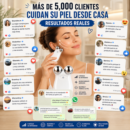 MASAJEADOR MICROCORRIENTE 5 VELOCIDADES
