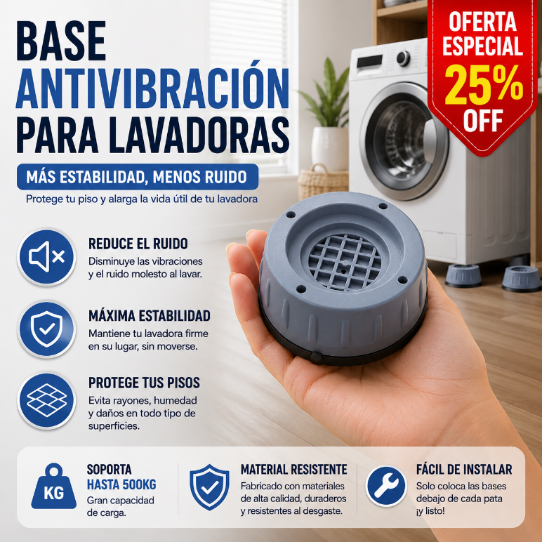 Almohadilla Antideslizante Para Lavadora